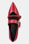 Кожаные балетки Maridia Hugo, красный - фото 4