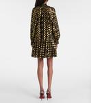 Мини-платье Loretta из смесового шелка фил-купе Ulla Johnson, Obsidian - фото 3