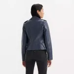 Мотоциклетная куртка из искусственной кожи Levi's, синий - фото 2
