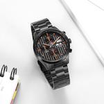 MARVEL Часы Heartstrings Collection Automatic Mechanical Movement Steel Strap Watch Men's Watch Black Dial - фото 9