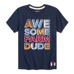 Футболка Case IH Awesome Farm Dude для мальчиков 8–20 лет с рисунком Licensed Character, синий - фото