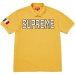 Футболка-поло Unisex Supreme, желтый - фото