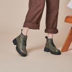 Ботинки Martin Boot женские Gemeiq, хаки - фото 17