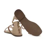 Кожаные сандалии Patrizia Pepe, бежевый - фото 4