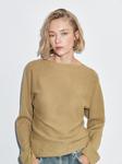 Свитер с вырезом лодочкой Massimo Dutti, бледно-зеленый - фото 3
