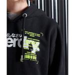 Худи Superdry Super 5 Deconstruct, черный - фото 4