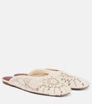 Вязаные мюли Magda Butrym, кремовый - фото