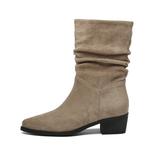 Ботильоны женские черные DAPHNE, с подкладкой из песочного флиса - фото 6