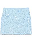 Мини-юбка с пайетками P.A.R.O.S.H., синий - фото