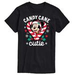 Футболка's Big & Tall Minnie Candy Cane Cutie с рисунком Disney, черный - фото