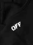 Платье в рубчик с логотипом Off OFF-WHITE, черный - фото 7