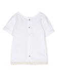 Caffe' D'orzo футболка с кружевом, белый - фото 2