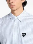 Рубашка Black Heart Striped Comme Des Garçons Play, синий - фото 5