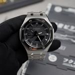 Часы Casio G-Shock Analog-Digital 2100 Series, арт. GA-2100-1A1, 44 мм, серебристый/черный/ серебристые метки - фото 5