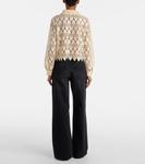 Кружевная рубашка Frame, экрю - фото 3