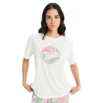 Женская футболка Oceanregular Round Hibiscus Roxy, белый - фото