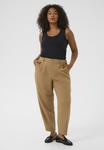 Брюки Kaffe Curve Trousers, Toasted Coconut/Light Brown - фото 2