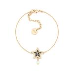 Женский браслет из жемчужин смолы золотистый DIOR - фото 2