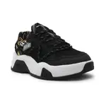 Кроссовки с добавлением кожи Versace, черный - фото