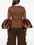 Блузка Mikado Marques'Almeida, коричневый - фото 4