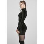 Платье Urban Classics Velvet For Turtle Neck, черный - фото 2