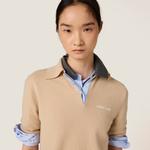 Кашемировая толстовка-поло Miu Miu, белый - фото 4