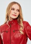 Кожаная куртка Derimod, красный - фото 4