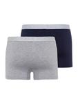 Трусы боксеры Hanro Cotton Essentials, темно-синий/пестрый серый - фото 3