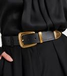 Кожаный ремень Magda Butrym, черный - фото 3