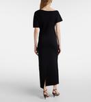 Вязаное платье миди с одним плечом Róhe, черный - фото 3