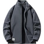 WARRIOR Пальто с бархатистой текстурой Unisex, Gray - фото 9