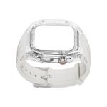 Biaodaige Часы Strap Apple Compatibility Silicone Material, Black case + orange strap - фото 7