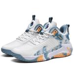 Кроссовки баскетбольные Black Tailed Deer High Top унисекс черно-белые фиолетовые - фото 3