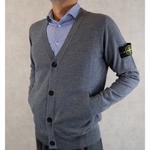 Свитер мужской серый Stone Island, серый - фото 4