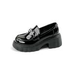 SAFIYA Лоферы женские черные - фото