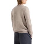 Полосатый ребристый джемпер EMPORIO ARMANI, Light Umber - фото 6
