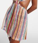 Мини-платье с зигзагообразным вырезом Missoni, Multicolor Chevron - фото 5