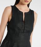 Льняной топ Melia Faithfull, черный - фото 4