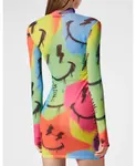 Мини-Платье ls улыбка Philipp Plein, мультиколор - фото 2