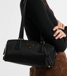 Средняя кожаная сумка-тоут Re-Nylon Prada, черный - фото 2