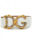 Ремень с пряжкой DG DOLCE & GABBANA, белый - фото