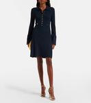 Лаупер платье-мини с рубчатым узором Veronica Beard, Navy - фото 2