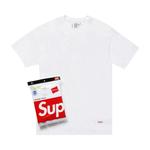 Футболка Supreme x Hanes Tagless Tees (3 Pack) White, белый - фото