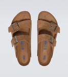 Аризонские замшевые сандалии Birkenstock, Dark Tea - фото 4