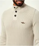 Свитер Regular fit Aeronautica Militare, бежевый - фото 4