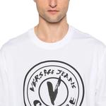 Футболка с V-образным логотипом VERSACE JEANS COUTURE, белый - фото 6