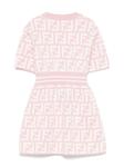 Платье из джерси Fendi Kids, розовый - фото 2