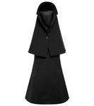 Мини-платье-трансформер из твила А-силуэта Coperni, черный - фото