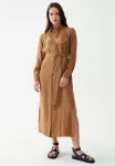 Платье-Рубашка дилана Willa, Tan - фото