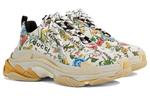 Кроссовки gucci x the hacker project triple s 'flora print' Balenciaga, мультиколор - фото 3